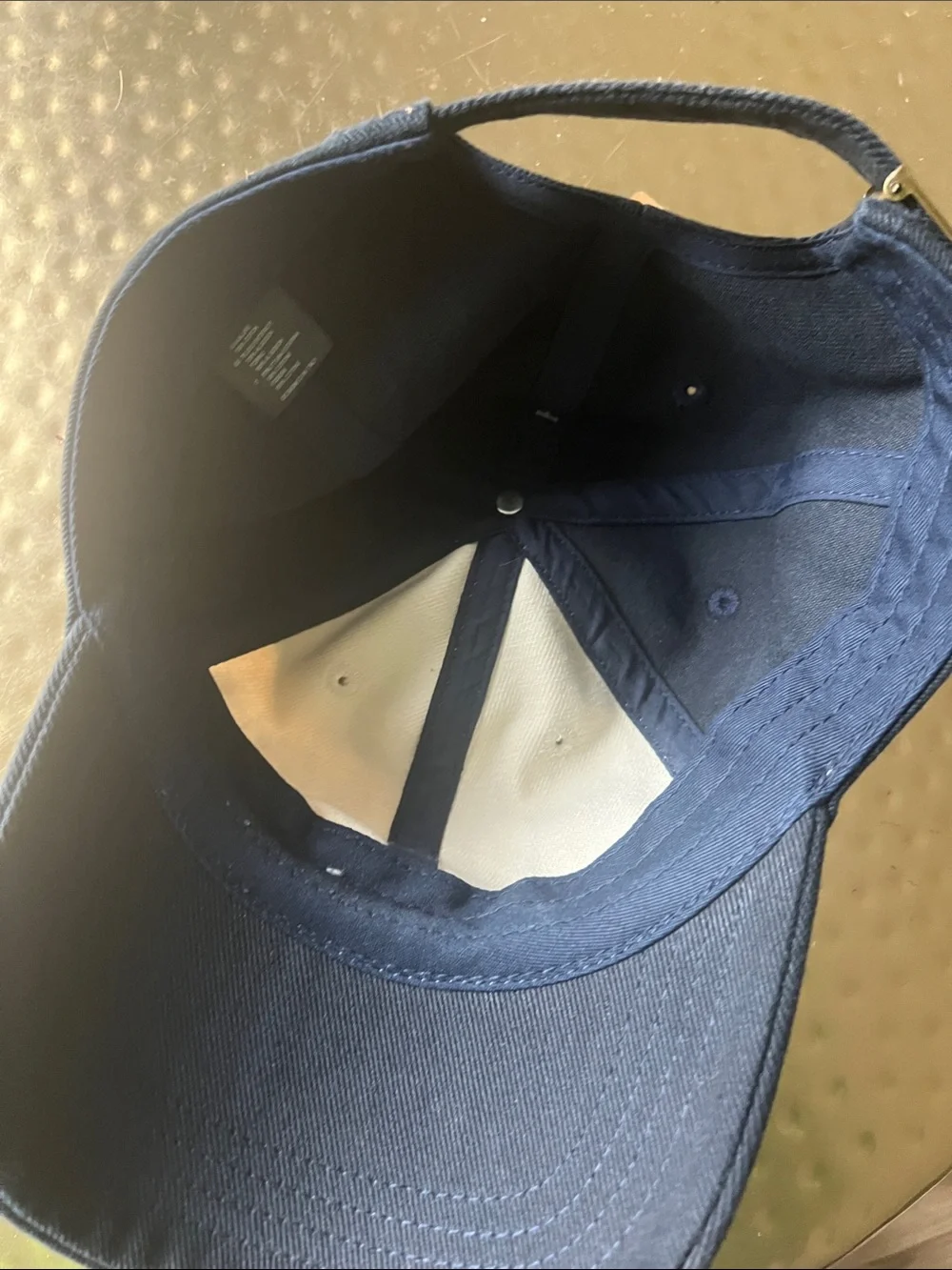 Brandy Melville Two-Tone Navy and White Baseball Hat
